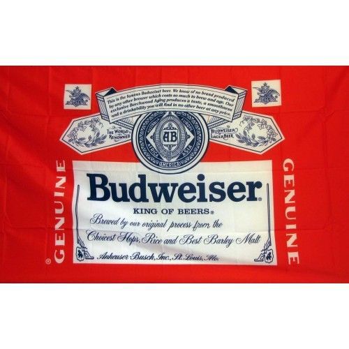 Budweiser Classic Flag 3ft x 5ft Banner 90cm x 150cm
