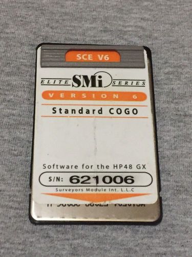 SMI SCE Surveying Card + Manual for HP 48GX Calculator