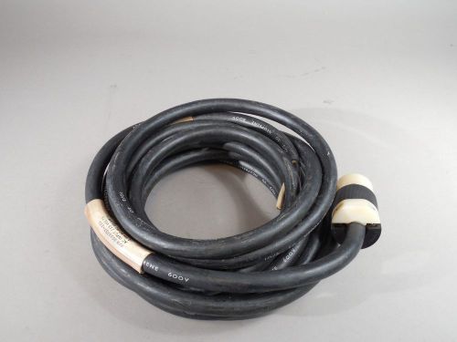 25 FT Black 10/3 SO Neoprene Cable 600V with 30A 125V Plug