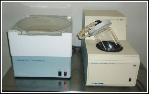 Savant Speed Vac Concentrator SVC-200H and Universal Vacuum System UVS400