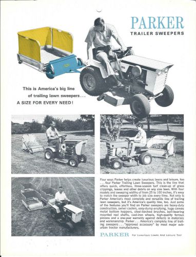 Equipment brochure - parker - lawn trailer sweepers (e3057) for sale