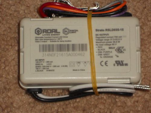 ROAL ELECTRONICS RSLD035-15  AC/DC LED Power Supply DIMMABLE