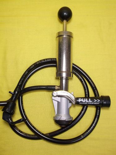 Beer Pump Tapper w/ Hose &amp; Nozzle for Tailgating, Partying Banner Equipment EUC