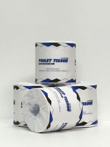 Wholesale Tissue Toilet Bathroom Paper White New Case 96 Rolls 2 Ply 500 Sheets