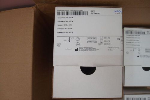 Maquet connector 3/16 x 3/16   ref:hg 1113-usa~lot of 20 for sale