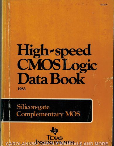 TEXAS INSTRUMENTS Data Book 1983 High Speed CMOS Logic