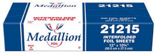 Medallion foil 12&#034; x 10.75&#034; interfolded aluminum foil sheets 200/pk for sale