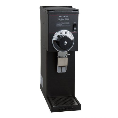 Bunn g1-0000 g1 hd black bulk coffee grinder, 1 lb hopper, black finish for sale