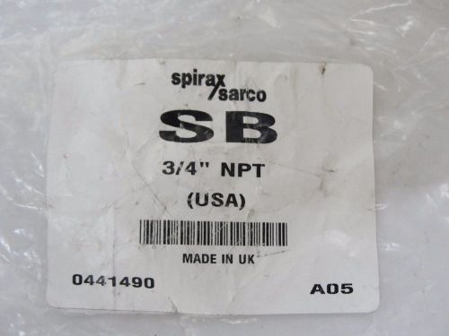 New Spirax Sarco SB 3/4&#034;npt, 0441490