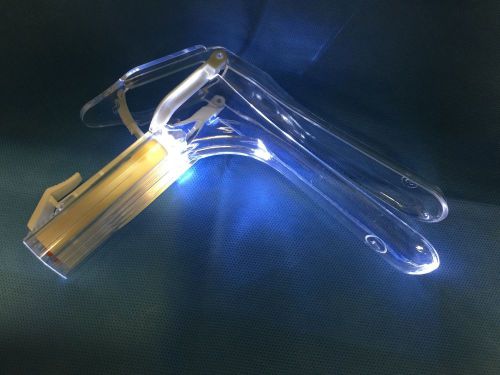 EklaCare Clear Vaginal Speculum Built In Light LED, MEDIUM, OB/GYNO U.S. Seller