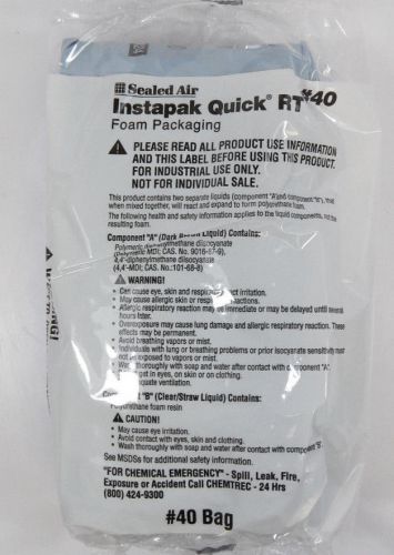Sealed (1) Air Instapak Quick RT #40 Foam Packaging 18&#034; x 24&#034; Bag Med Instapack