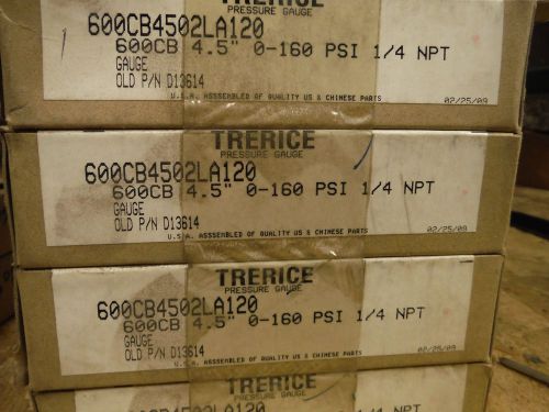TRERICE Pressure gauge 600CB 4.5&#034; (6pcs)