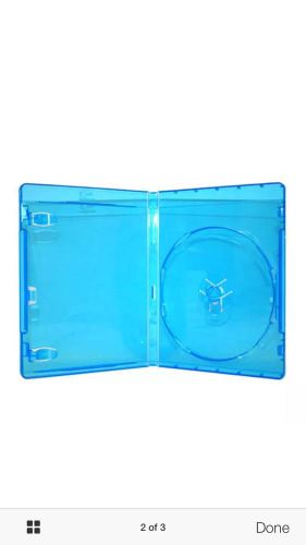 50 NEW Blue Blu-Ray Disc Double/Single DVD CD Case Movie Box 50 of Each