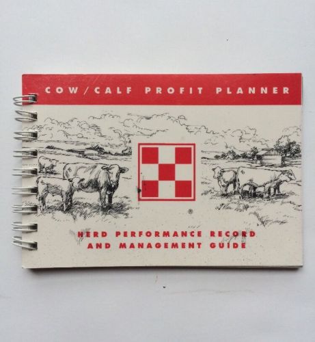 Purina Mills Cow Calf Profit Planner Herd Performance Record Management Guide