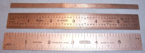 Sears craftsman 6&#034; 9-40136 &amp; 9-4006 + general 444 gage machinist die maker rules for sale