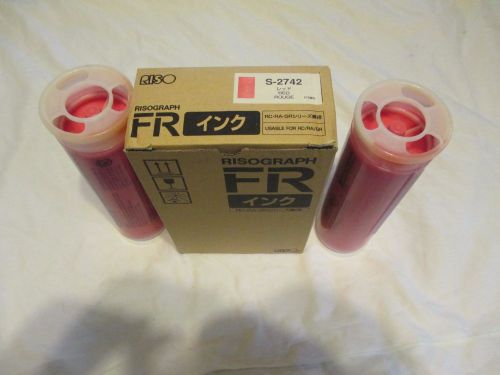 1 Riso S-2742 Red Ink OEM Risograph FR Usable for RC RA GR