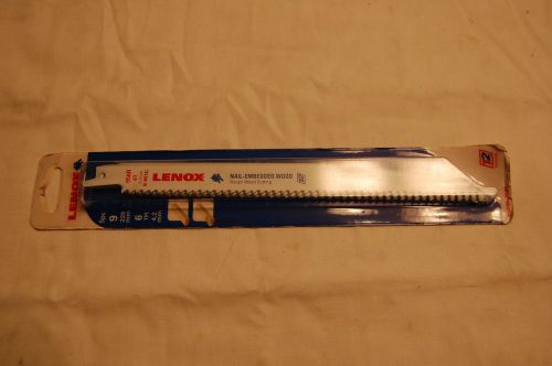 Lenox 9&#034; 6 TPI 956R Bi-Metal Nail-Embedded Wood Reciprocating Blades(Pack of 5)