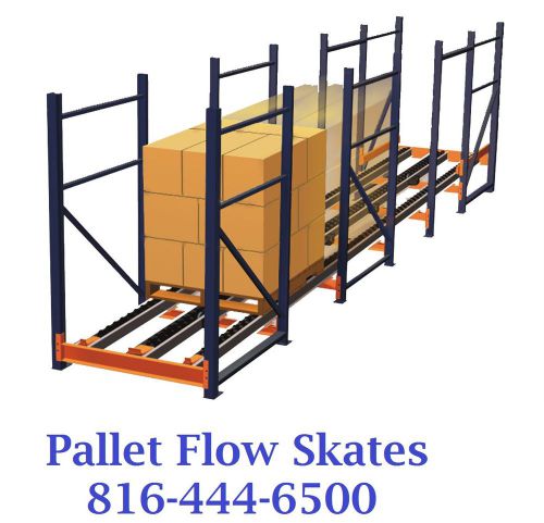 Racks racking pallet flow skate for warehouse industrial 5&#039; long and 10&#039; for sale