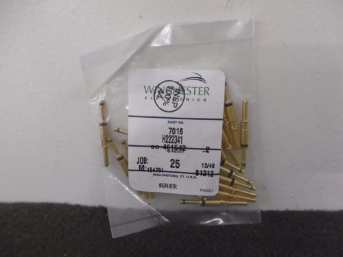 New winchester 7016 h222341 m/f gold pin connector assembly *pack of 25 pins* for sale