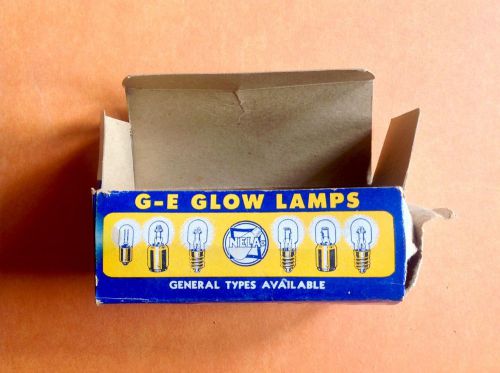 BOX of Vintage GE NE-51 Clear Miniature GLOW LAMPS Multi Use BULBS Nela Park