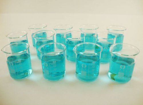 Glass Beakers 50ml Pack of 12
