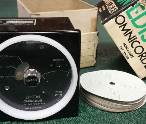 Vtg Thomas Edison Industries Omnicorder Circular Chart Recorder McGraw-Edison Co