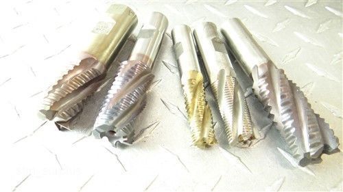 LOT OF 5 ROUGHING END MILLS 5/8&#034; TO 29/32&#034;