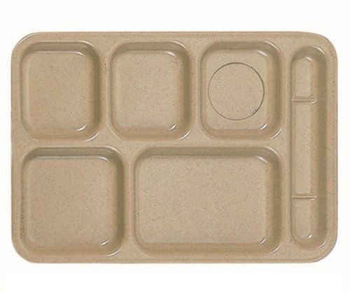 Divided 6 Compartment Meal Plate 14-1/2&#034; x 10&#034; *NSF*
