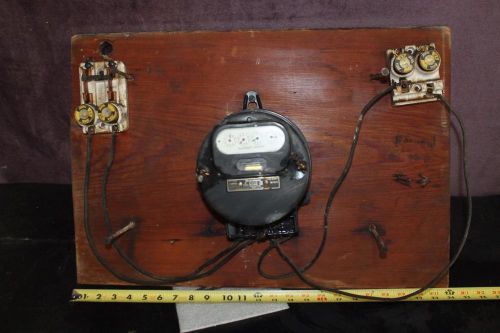 Vintage Westinghouse Watthour Meter Display Steampunk W Cords Type OA  KILOWATTS