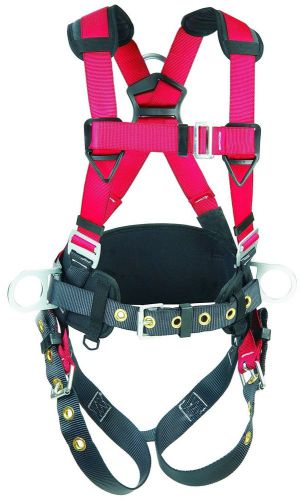 Protecta pro 1191208 construction harness back and side d-rings hip pad and b... for sale