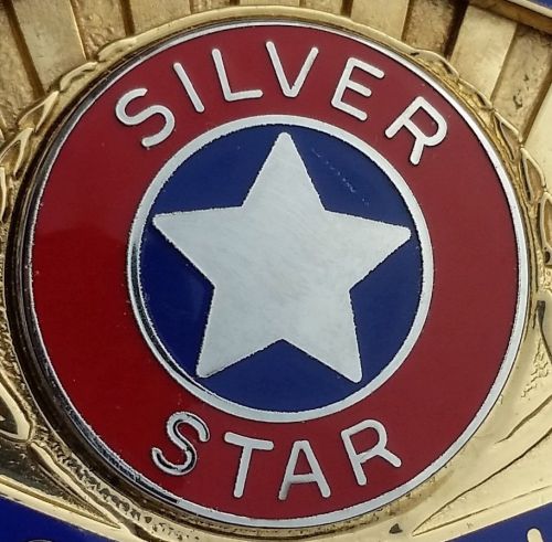 Obsolete New 90&#039;s Vintage  Silver Star Security Enforcement Officer Badge Gold