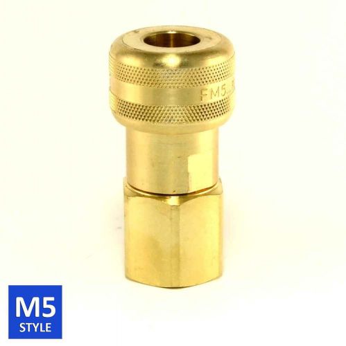 Foster 5 Series Brass Quick Coupler 1/2 Body 3/4 NPT Air Hose and Water Fittings