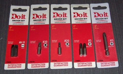 5 pc.. Assorted Do It Best Driver Bits