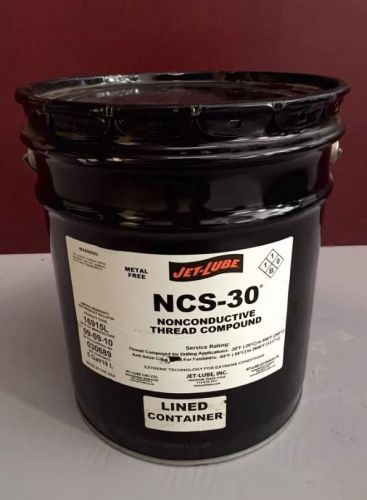 Jet lube ncs-30 anti-seize non-conductive thread compound 5 gallon for sale