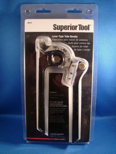 Superior Tool 3 Sizes In 1 Lever Type Tubing Bender 1/4&#034;, 5/16&#034;, 3/8&#034; BRAND NEW
