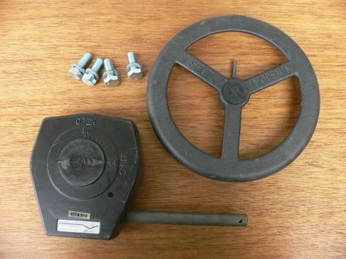 Gear operator &amp; hand wheel for 8115-30-w milwaukee butterfly valve~sizes 10 &amp; 12 for sale