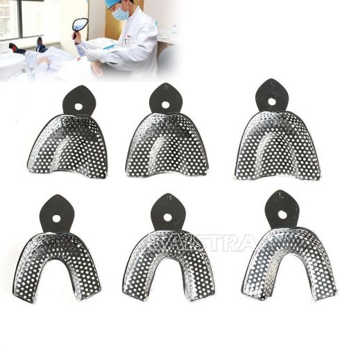 Dental Impression Tray Autoclavable Central Supply 6pcs/box L S M High Quality
