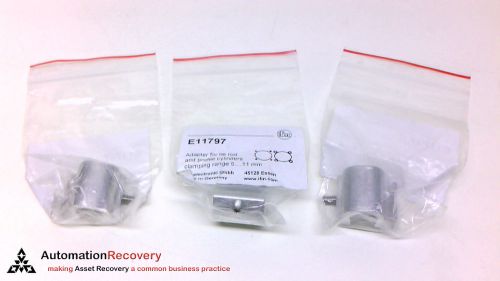IFM E11797 - PACK OF 3 - ADAPTER FOR TIE ROD, ROD DIAMETER: 5-11MM,, NEW #212121