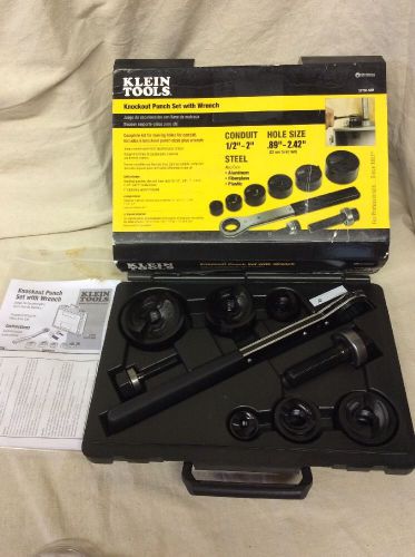 Klein Tools Knockout Punch with Wrench 9-Piece Set - Model 53732-SEN 53732SEN
