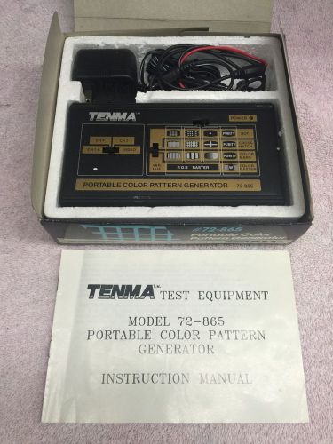 Tenma 72-865 Portable Color Pattern Generator Test Equipment *FREE SHIPPING*