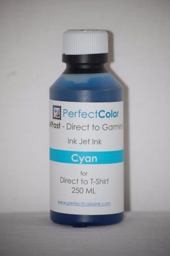 Cyan - Perfect Color DTG (Direct to Garment) Ink - 250ml Bottle
