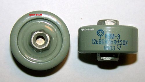Doorknob capacitor 680 pf 12kv (18kv) new  lot of 5pcs for sale