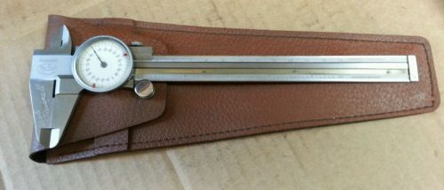 6&#034; VINTAGE HELIOS DIAL CALIPER WITH CASE 0-6&#034; STAINLESS  INSPECTION TOOL