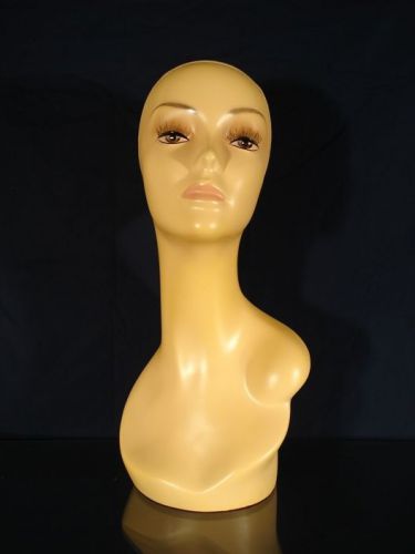 FEMALE MANNEQUIN HEAD BEAUTIFUL FIBERGLASS HEAD, WAS SOLD FOR $28
