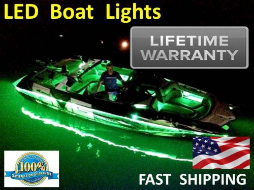 ___ LED Boat LIGHTS ___ 32 foot Premium KIT __ fishing UV cooler seat gift glow