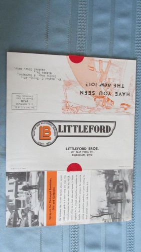 Littleford Brothers Chicago 1937 No. 101 Utility Sprayer Brochure-Gilpin County