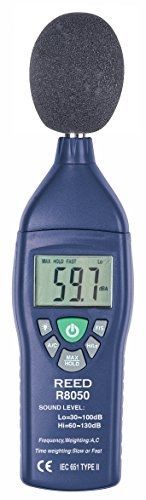 Reed Instruments R8050-NIST Sound Level Meter with NIST Traceable Certificate,