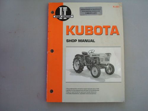 Kubota Tractor IT K-201 Shop Manual