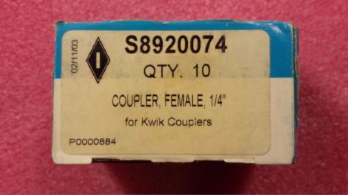 Imperial S8920074 Coupler, Female - 1/4&#034; - Low Side, Pkg of 10