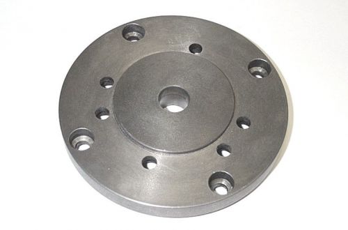 CHUCK MOUNTING PLATE FOR 6&#034; ROTARY TABLE, MOUNTS 5&#034; CHUCK - FREE SHIPPING